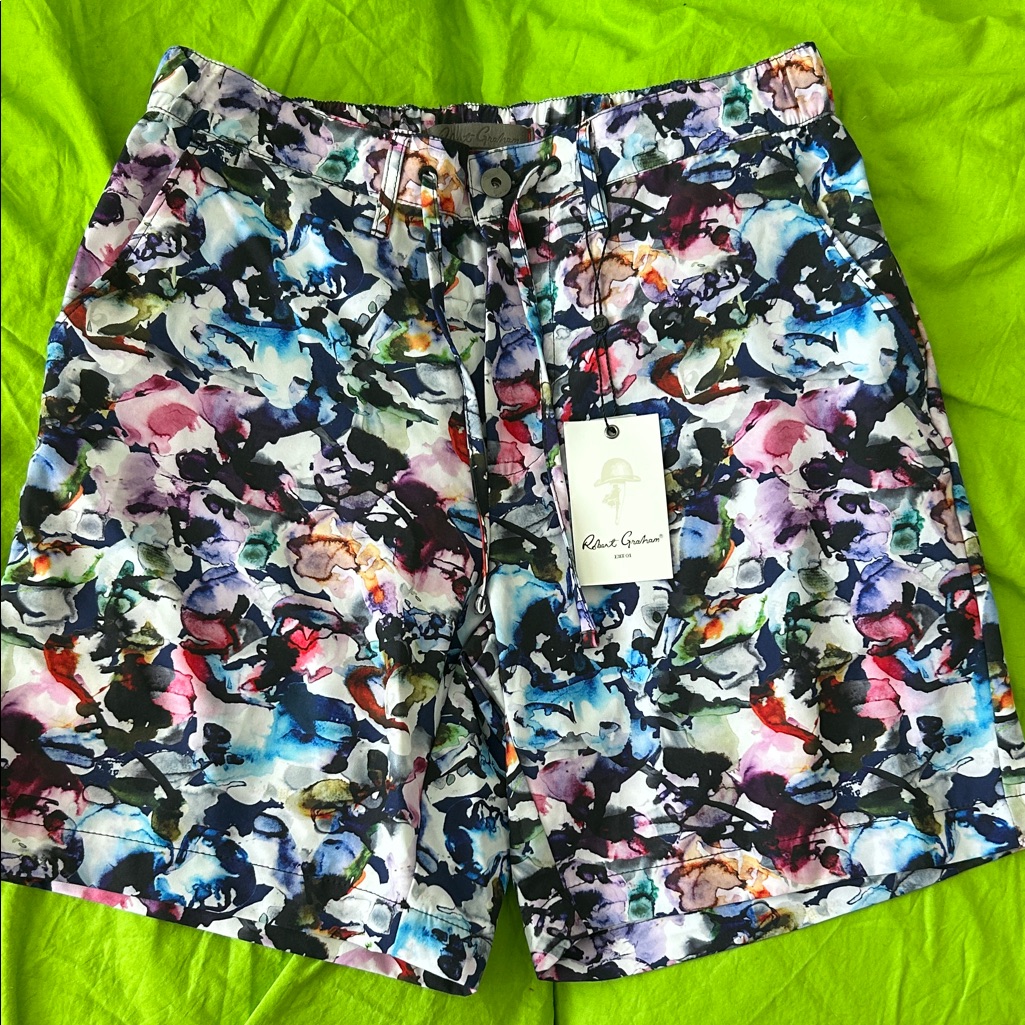Robert Graham Vibrant Abstract Men's Shorts
